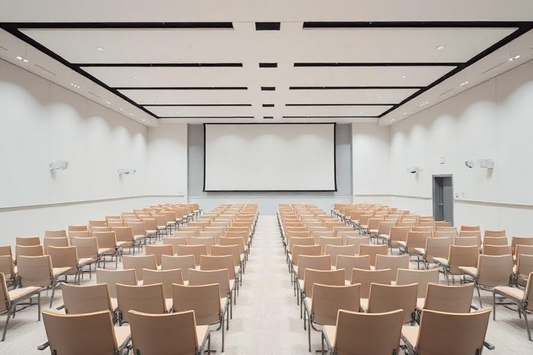 Minimalist lecture hall at the Global HR Summit